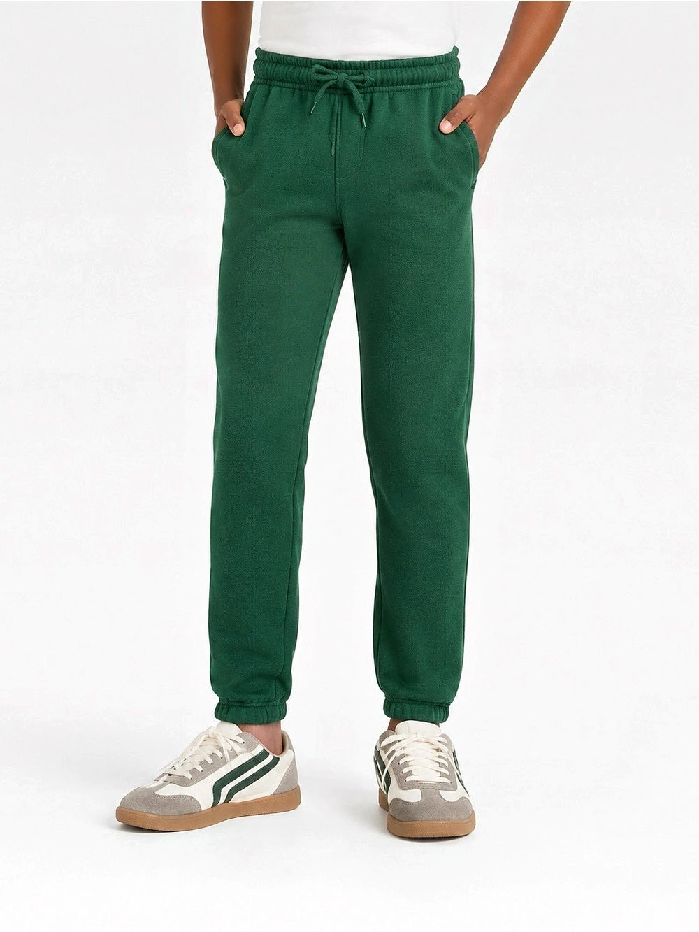 Green Pull-On Fleece Sweatpants